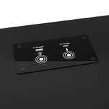 Artiss Bedside Table USB Charging with LED Adjustable Laptop Tray - TALA - Top-Down View