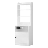 Artiss Bedside Table Nightstand Charging Station - Side View