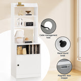 Artiss Bedside Table Nightstand Charging Station - Low Angle