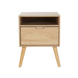 Artiss Bedside Table Drawers Side Table Shelf Storage Cabinet Nightstand GORR - Side View