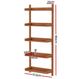 Artiss Bookshelf Floating Shelf CAPIZ Oak