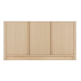 Artiss Buffet Sideboard Marble Style Tabletop - Pine - Rear View