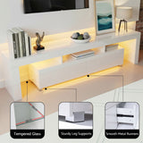 Artiss LED TV Unit & Coffee Table Set Storage Cabinet White - Extra Image