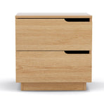 Artiss 2X Bedside Table 2 Drawers Nightstand Pine