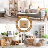 Artiss 2X Bedside Table 2 Drawers Nightstand Pine - Low Angle