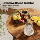 Artiss Industrial Bar Table with 2-Tier Organizer Weather-Resistant MDF Top Steel Frame - 45-Degree Angle