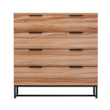 Artiss 4 Chest of Drawers Cabinet Dresser Table Tallboy Storage Bedroom Rust Oak