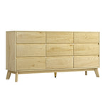 Artiss 9 Chest of Drawers Tallboy Cabinet - XAVI Pine, image 3