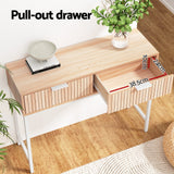 Artiss Console Table 2 Drawers 92CM - 45-Degree Angle