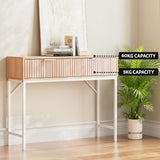 Artiss Console Table 2 Drawers 92CM - Rear View