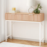 Artiss Console Table 2 Drawers 92CM - Low Angle