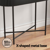 Artiss Console Table 2 Drawers 100CM - Close-Up Angle