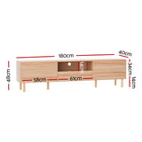 Artiss Entertainment Unit Stand TV Cabinet Storage Drawers Display Shelf 180CM - Top-Down View