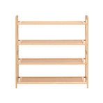 Artiss 4 Tier Shoe Rack Bamboo Storage Organiser Pine