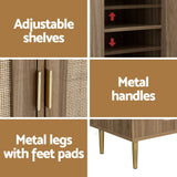 Artiss Buffet Sideboard 3 Doors - ANYA - Low Angle