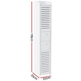 Artiss 2X Bathroom Toilet Storage Cabinet Laundry Tallboy Cupboard - Side View