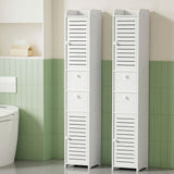 Artiss 2X Bathroom Toilet Storage Cabinet Laundry Tallboy Cupboard - Low Angle
