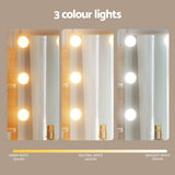 Artiss Dressing Table Set Stool 10 Led Bulbs Wood - 45-Degree Angle