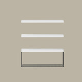 Artiss Floating Wall Shelf Set of 3 White - Side View