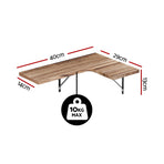 Artiss Floating Wall Shelf Corner Shelves Set of 4 Wood