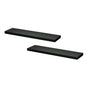 Artiss Floating Wall Shelf Set of 2 Black 90CM