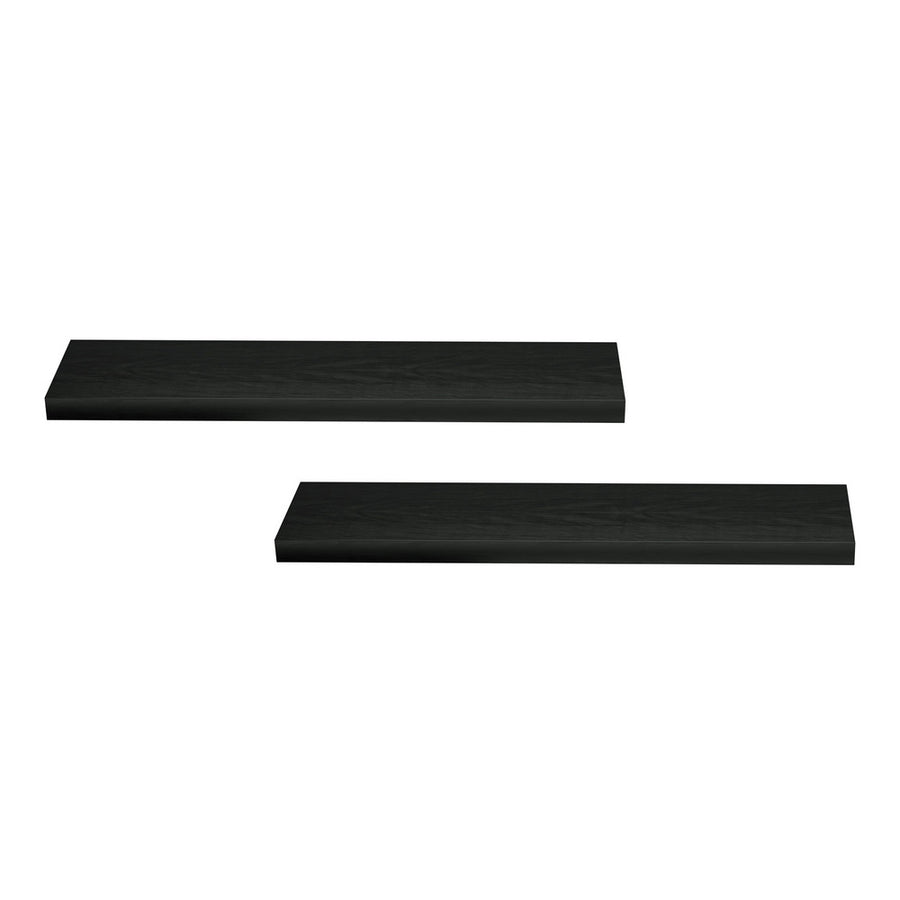 Artiss Floating Wall Shelf Set of 2 Black 90CM