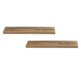 Artiss Floating Wall Shelf Set of 2 Wood 90CM - Front View