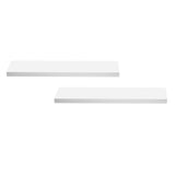 Artiss Floating Wall Shelf Set of 2 White 90CM - Front View