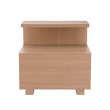 Artiss Bedside Table 1 Drawer - Pine - Side View