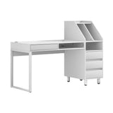 Artiss Computer Desk Office Study Desks Table Drawer Bookshelf - Close-Up Angle