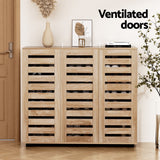 Artiss Shoe Rack Cabinet 30 Pairs Adjustable Shelf - Rear View