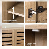 Artiss Shoe Rack Cabinet 30 Pairs Adjustable Shelf