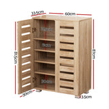 Artiss Shoe Rack Cabinet 20 Pairs 5-tier Wood Alster - Top-Down View