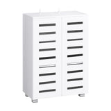 Artiss Shoe Rack Storage Cabinet 20 Pairs 5-tier White Alster - Side View