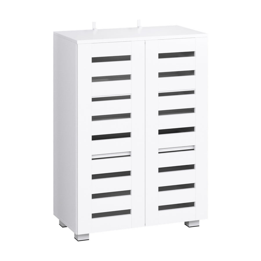 Artiss Shoe Rack Storage Cabinet 20 Pairs 5-tier White Alster, image 3