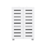 Artiss Shoe Rack Storage Cabinet 20 Pairs 5-tier White Alster - 45-Degree Angle