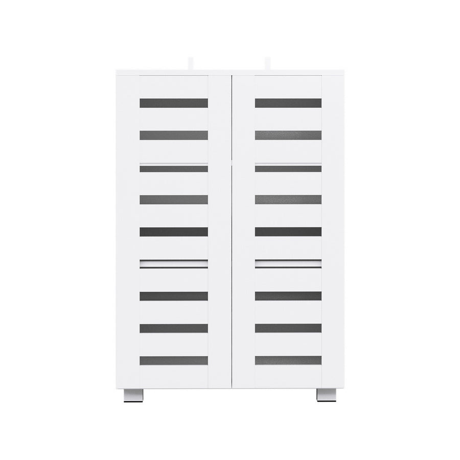 Artiss Shoe Rack Storage Cabinet 20 Pairs 5-tier White Alster, image 5