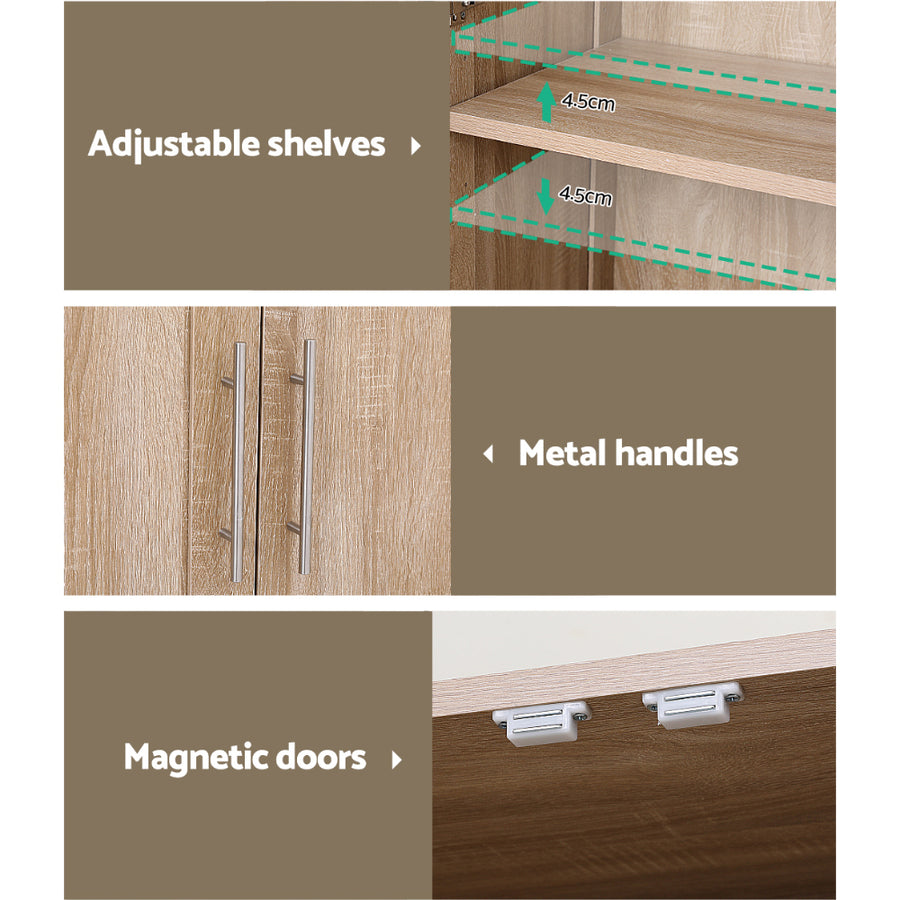 Artiss Buffet Sideboard Cupboard Cabinet Pantry Organiser Adjustable Shelves