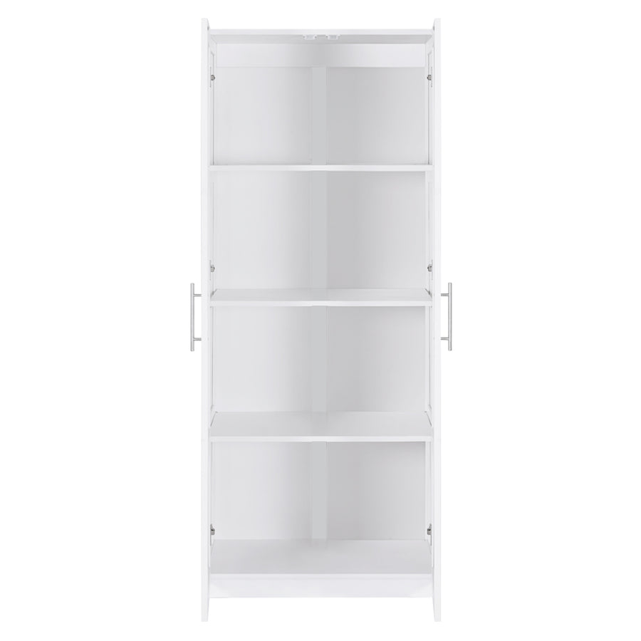 Artiss white 2 door buffet sideboard cupboard cabinet, 180cm high, image 5