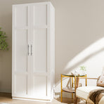 Artiss white 2 door buffet sideboard cupboard cabinet, 180cm high
