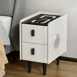 Artiss Aida Wireless Charging Smart Nightstand with Bluetooth Speaker - White