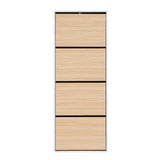 Artiss Shoe Rack Cabinet 24 Pairs Adjustable Shelf Pine