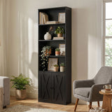 Artiss 6-Tier Bookshelf Display Cabinet Storage Black - Extra Image