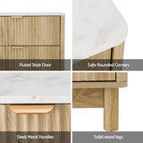 Artiss 6 Chest of Drawers Dresser Table Pine - Close-Up Angle
