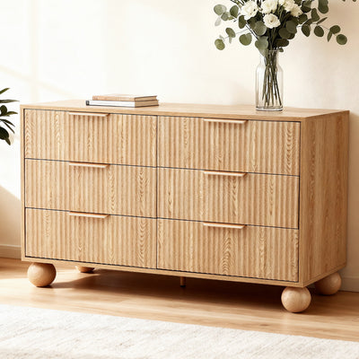 Artiss 6 Chest of Drawers Dresser Tallboy Pine