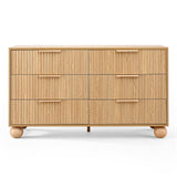Artiss 6 Chest of Drawers Dresser Tallboy Pine - Side View
