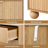 Artiss 6 Chest of Drawers Dresser Tallboy Pine - 45-Degree Angle