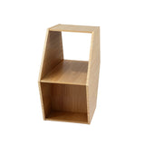 Artiss Coffee Table Hexagonal Center Table with Open Storage 2-Way Display Side Table Wood - Top-Down View