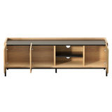 Artiss TV Unit Entertainment Unit Storage Cabinet Shelf 160cm Pine - 45-Degree Angle