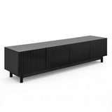 Artiss TV Unit Entertainment Unit Storage Cabinet 180cm Black - Top-Down View